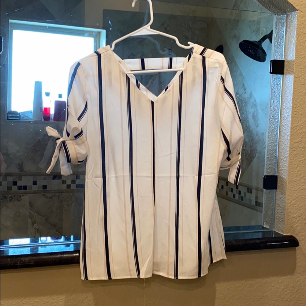 striped blouse
